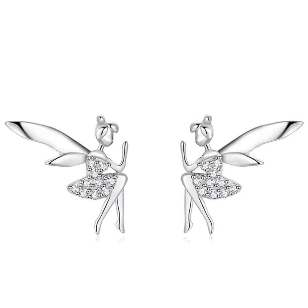 925 Tinkerbell Fairy Earrings